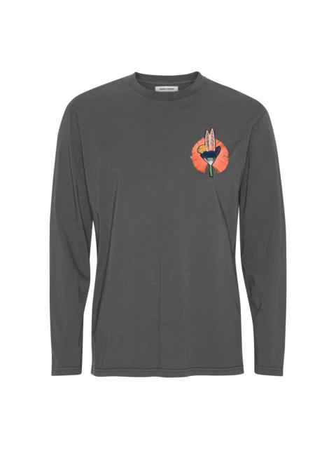 HENRIK VIBSKOV SLOPES LONGSLEEVE - DARK SHADOW