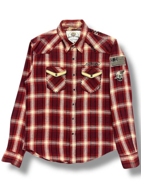 Other Designers Ed Hardy Studded Western Shirt