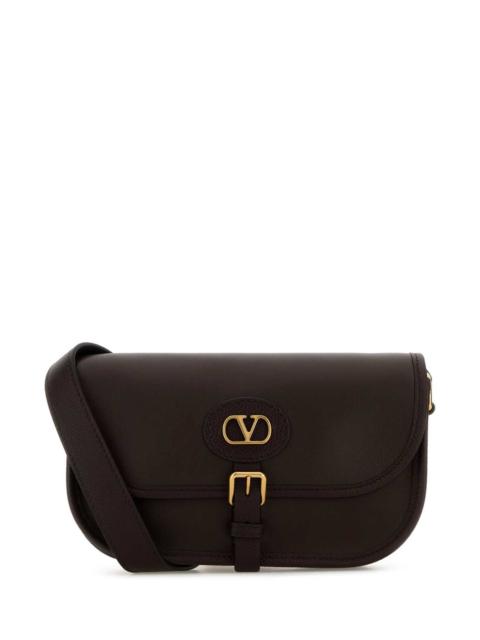 Valentino Valentino Garavani Men Brown Leather Antibes Crossbody Bag