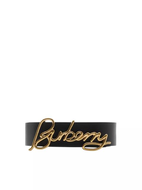 Burberry Reversible Leather Signature Belt