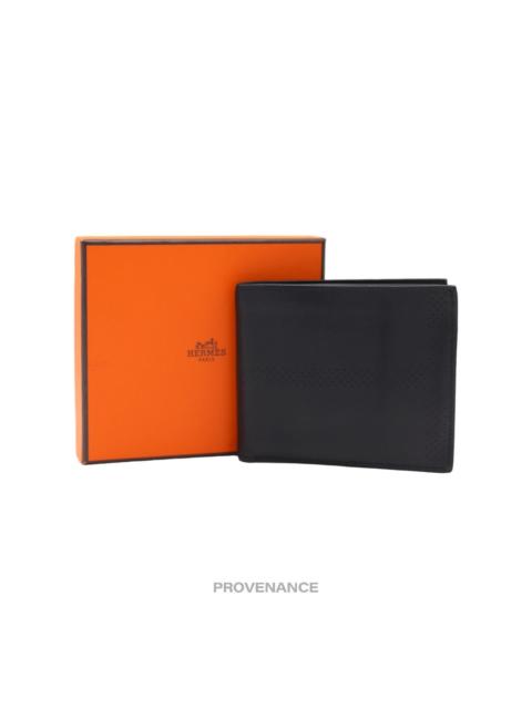 Hermès Hermès 8CC Bifold Wallet - Black Perforated H
