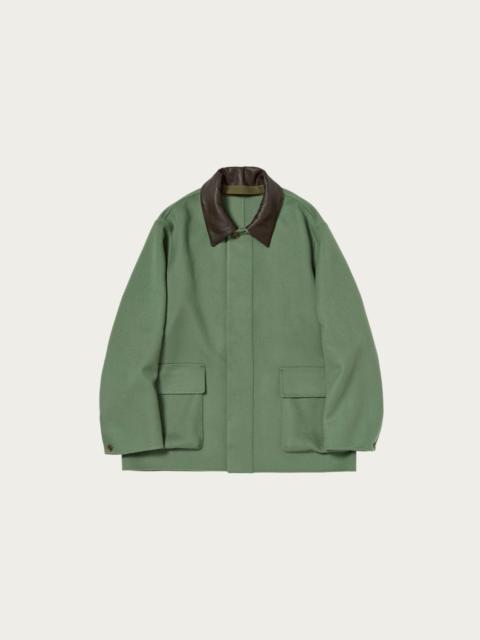 AURALEE Cashmere Melton Hand Sewn Blouson - Olive