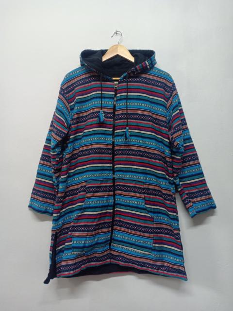 Other Designers Japanese Brand - Ichioku Inc. Long Abstract Zipper Hoodie