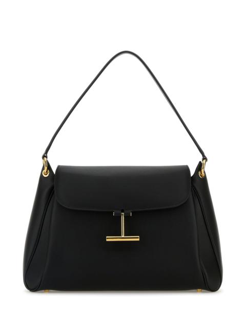 TOM FORD Tom Ford Women Black Leather Medium Tara Shoulder Bag