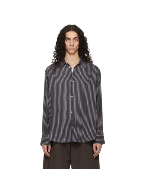 Studio Nicholson Navy View Shirt
