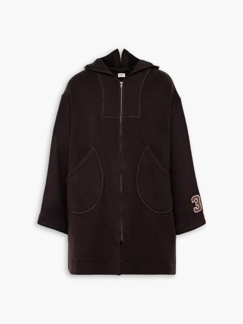 BODE Sideline appliquéd wool-felt coat