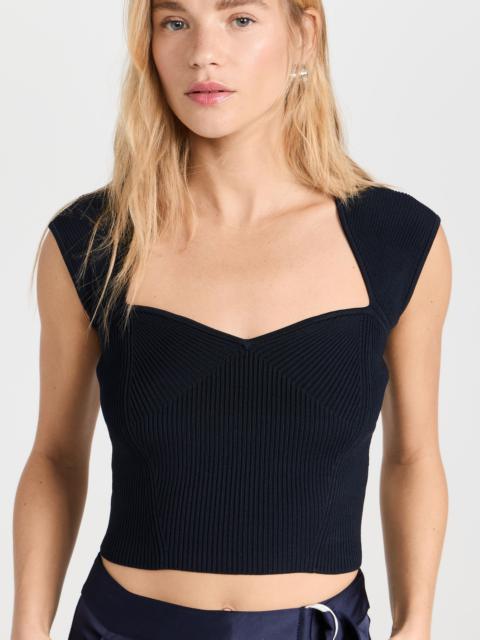 SIMKHAI Abia Cropped Tee