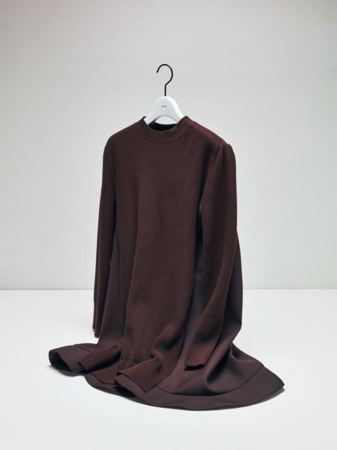 sacai Suiting Mix Knit Dress