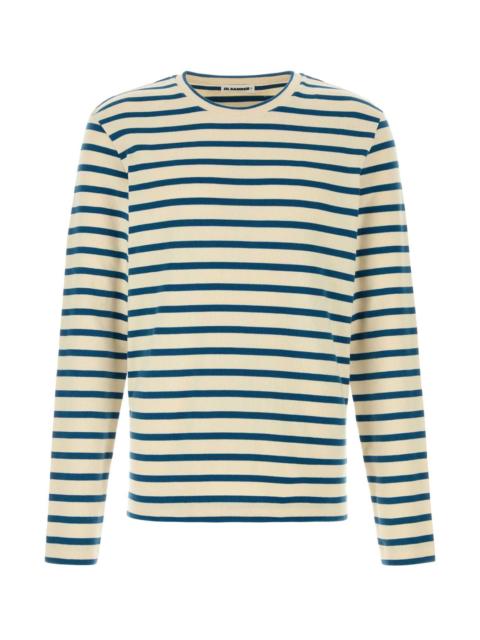 Jil Sander Jil Sander Men Embroidered Cotton T-Shirt