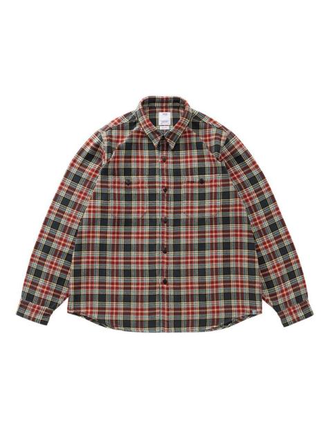 visvim LARRIKAN CHECK L/S RED