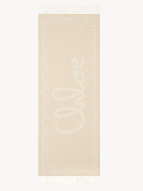 Chloé THE CHLOÉ ICONIC SCARF IN JACQUARD WOOL