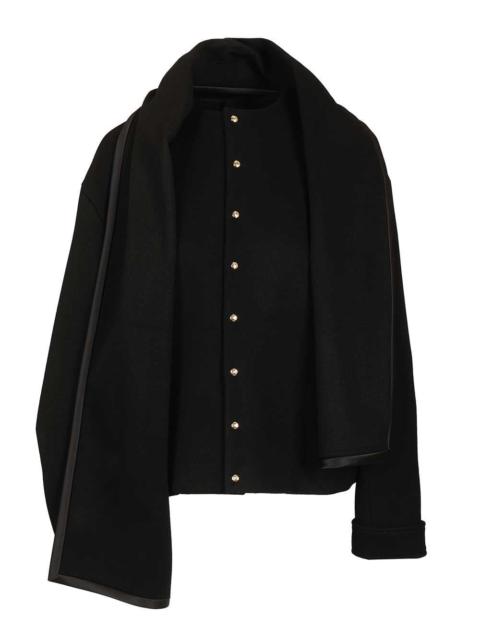 CELINE Celine Women Wool Jacket With Removable Scarf