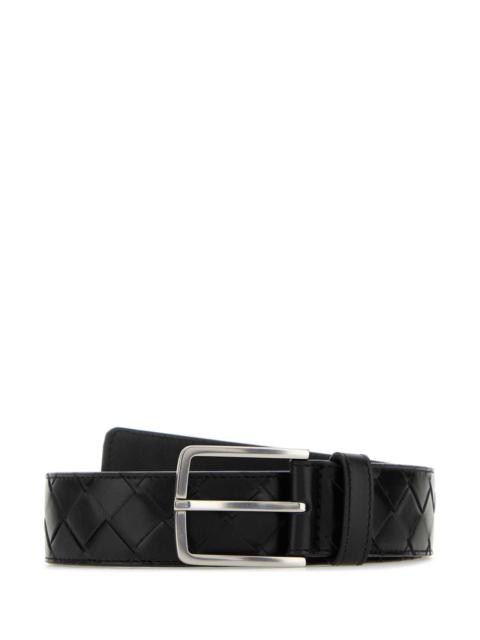 Bottega Veneta Bottega Veneta Men Black Leather Belt