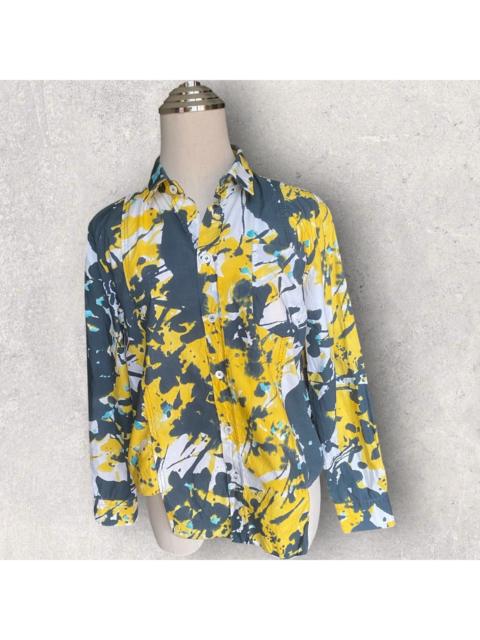 Marni Marni Abstract Print Cut And Sew Oversize Shirt