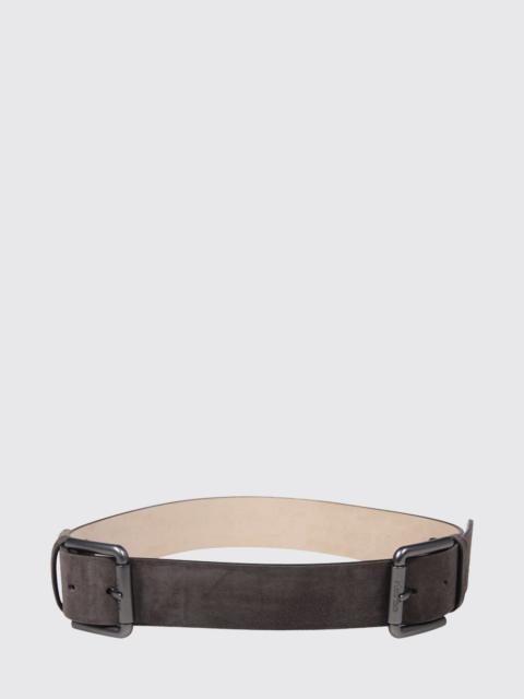 Max Mara Max Mara Women Adjustable Max Mara Suede Leather Belt With Double Buckle