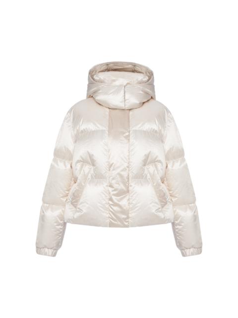 Moncler Briancon Technical Organza Down Jacket ivory