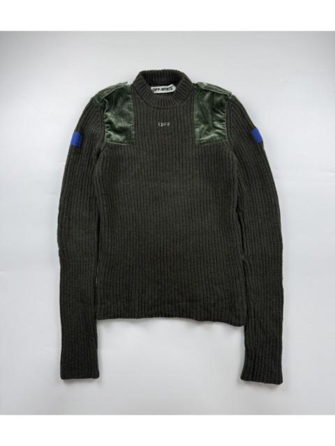 Off-White Off White x Virgil Abloh Military Style Wool Sweater