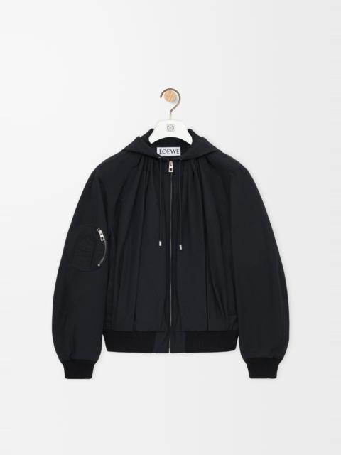 Loewe Hooded jacket in cotton blend