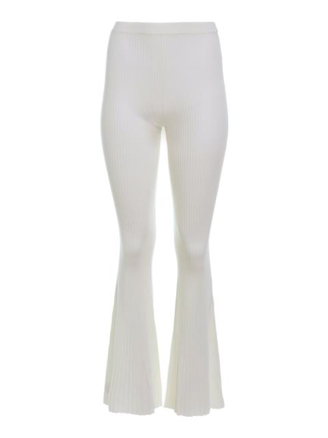 GABRIELA HEARST Alicia Knit Pant in Ivory Merino Wool