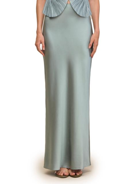 Cult Gaia Cult Gaia Chantel Stretch Silk Bias Cut Skirt in Celadon at Nordstrom