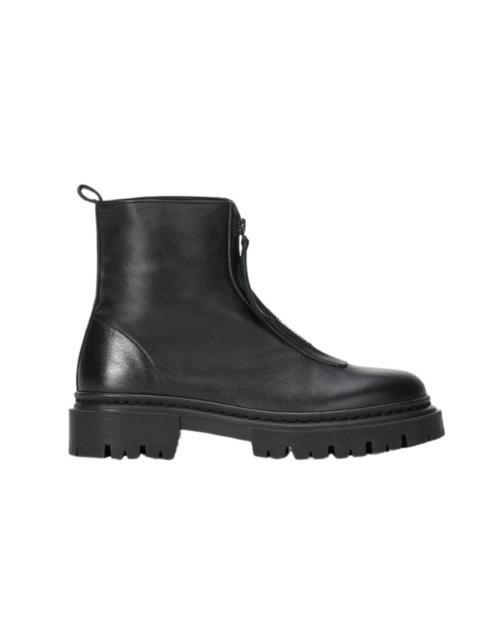 STAUD Miles Zip Ankle Boot in Black