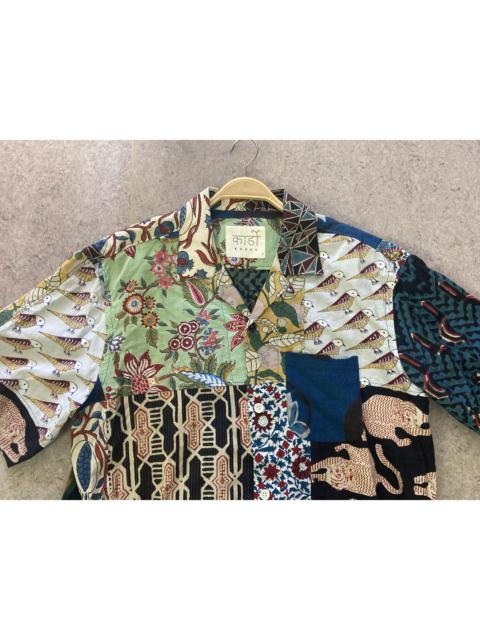 Kardo Patchwork Shirt with Multicolored Pattern L XL