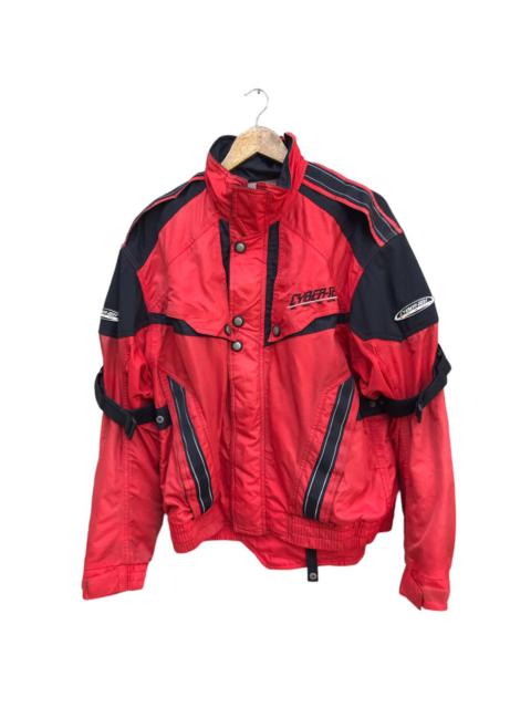 Other Designers Vintage - RARE YAMAHA RACING JACKET CYBER TEX RIDER SUN FADED