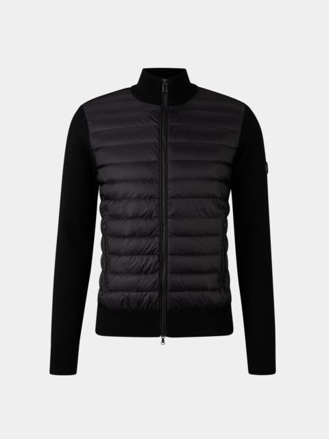BOGNER Zisco hybrid knit jacket in Black