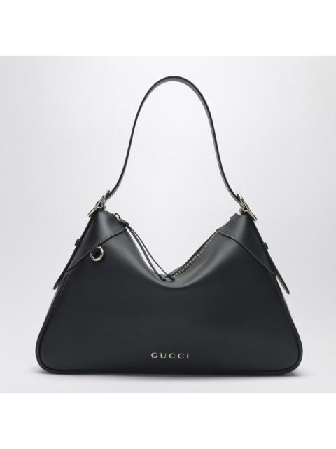 GUCCI Gucci Gg Emblem Large Black Shoulder Bag Women