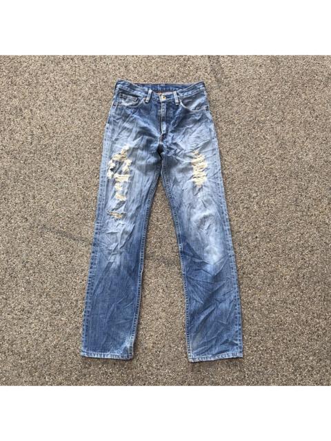 Nice Faded Levis 502 Distressed Denim Made in Japan