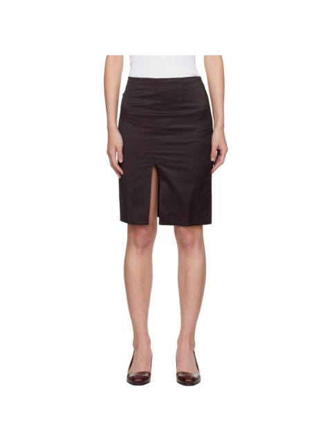 Our Legacy Burgundy Siren Midi Skirt