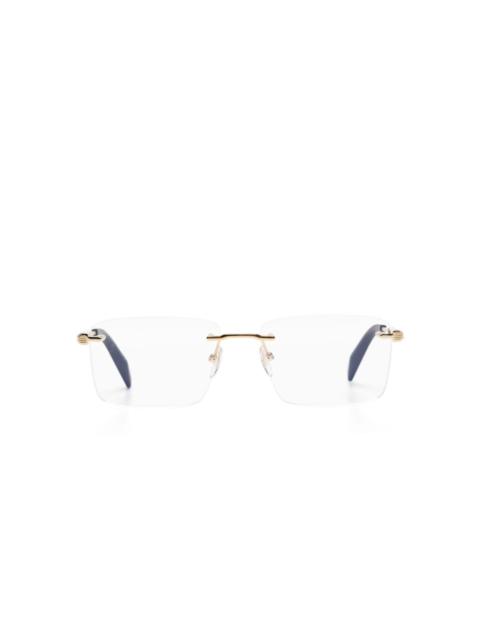 VCHG18 rimless logo-engraved eyeglasses