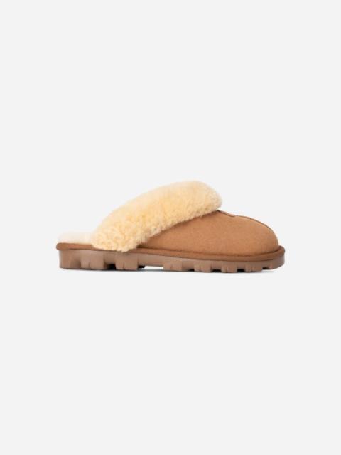 UGG ® Women's Coquette Durable Sheepskin Slipper in Brown/