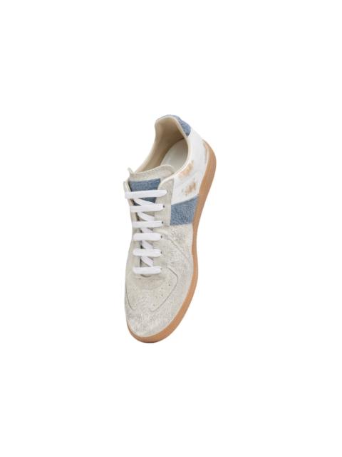 Maison Margiela MAISON MARGIELA $820 Women's Gray/Blue Suede Low Top Sneaker