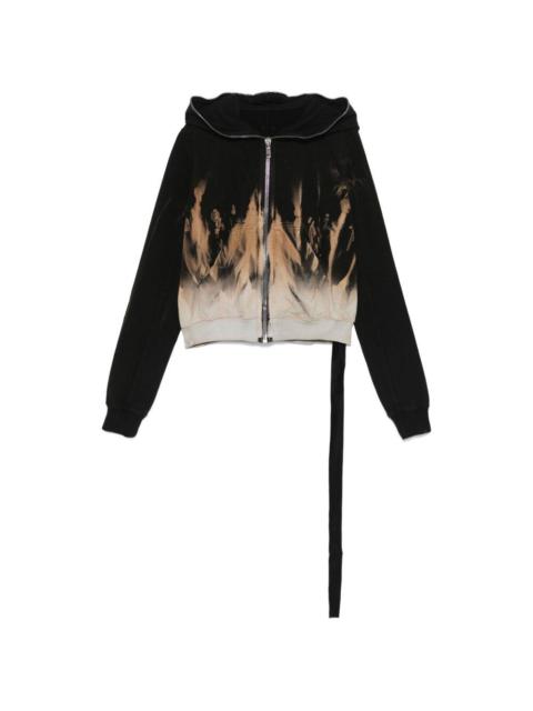 Rick Owens DRKSHDW SMALL GIMP HOODIE (BLACK/TERRACOTTA)