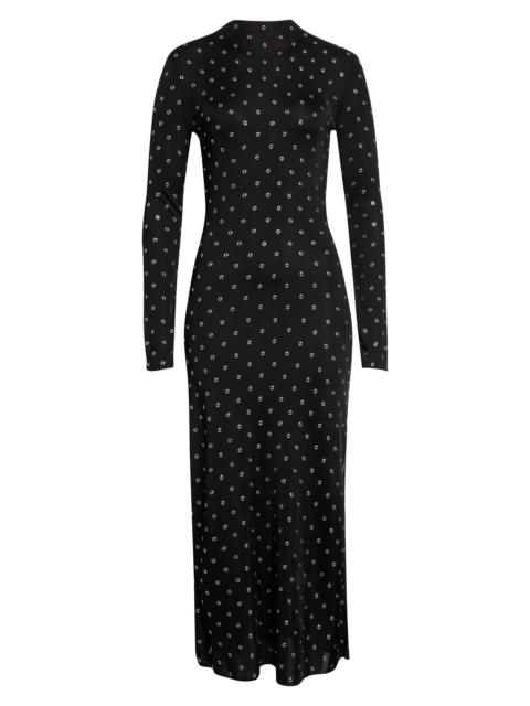 Altuzarra Altuzarra Kaplan Grommet Embellished Long Sleeve Sweater Dress in Black at Nordstrom