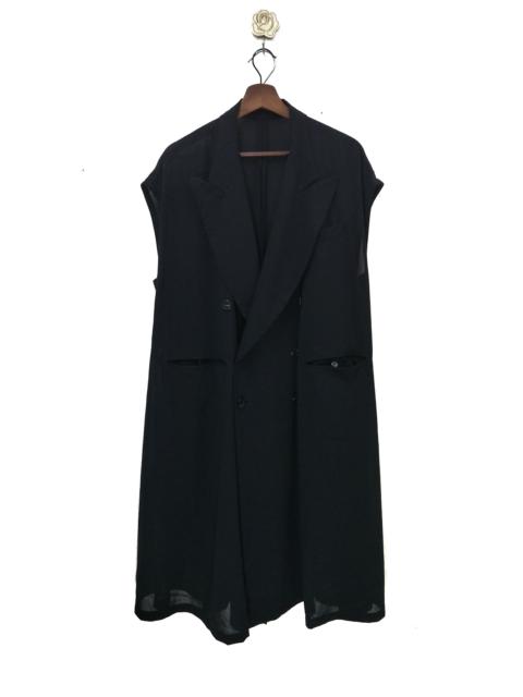 Masterclass Oversized Sleeveless Longcoat Black AvantGarde
