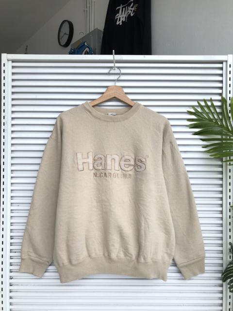 Other Designers Vintage - Vintage Hanes N.Carolina Embroidered Crewneck Sweatshirt