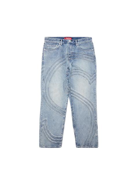 パンツ SUPREME 25SS S Logo Rigid Baggy Jean 32 Supreme S Logo Rigid Baggy Jean Rigid Indigo | eBay