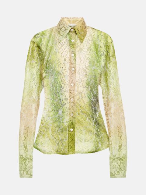 Acne Studios $480 Acne Studios Lace Floral Shirt