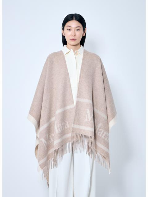 Max Mara Women Jacquard Wool Poncho