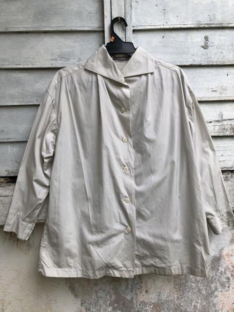 Other Designers Vintage 80s Issey Miyake Oversized Origami Neck Button Shirt