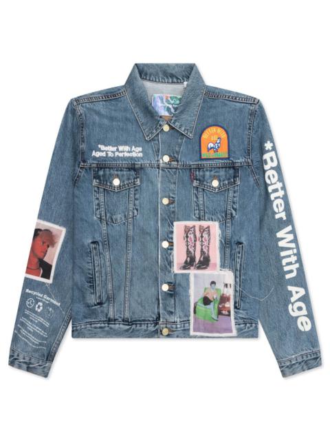 *Better With Age PORTRAIT DENIM JACKET - MULTI