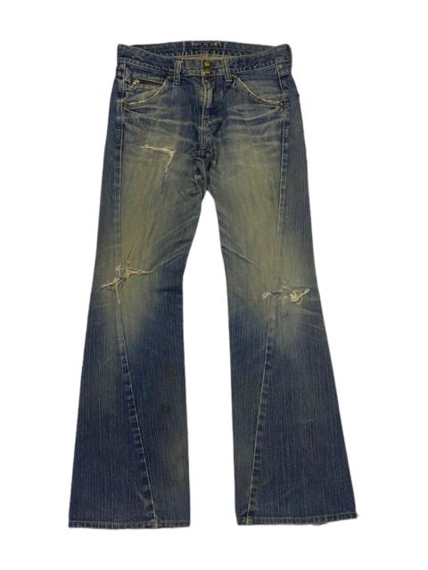 Other Designers 🔥LEE FLARE TWISTED DISTRESSED DENIM JEANS BOOTCUT FLARED
