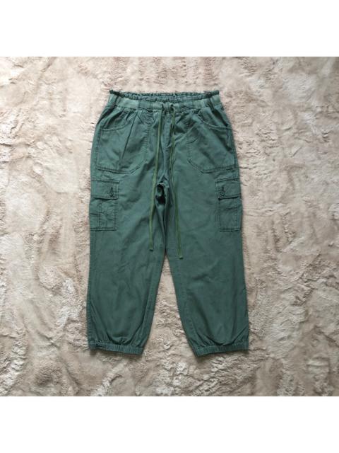 Other Designers Japanese Brand - Uniqlo Drawstring Olive Green Quarter Cargo Pant #5723-204