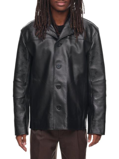 Marine Serre Moon Leather Jacket