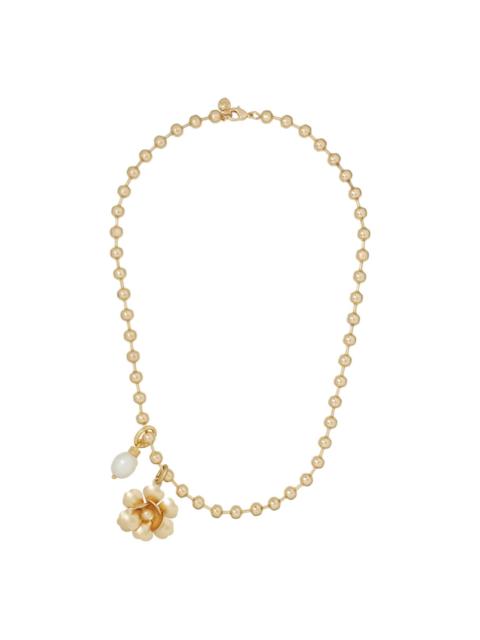 ROXANNE ASSOULIN beaded-flower pearl necklace
