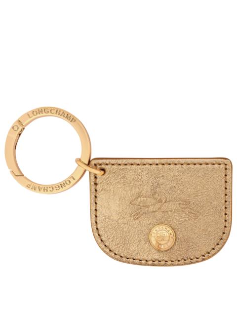 Longchamp Épure Key ring Gold - Leather