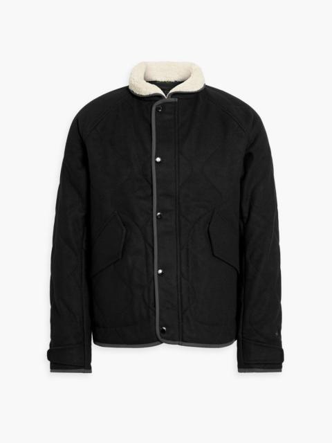 rag & bone Heywood quilted wool-blend felt jacket