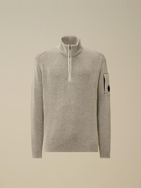 C.P. Company Fleece Knit Half Zip Sweater